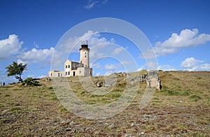 Mauritius, picturesque lighthouse island in Mahebourg aera