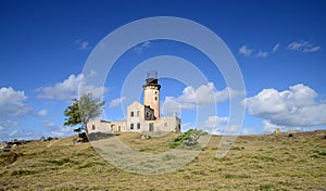 Mauritius, picturesque lighthouse island in Mahebourg aera