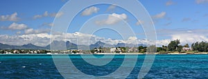 Mauritius shoreline panorama