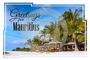 Mauritius Vacation Holiday Greeting Card