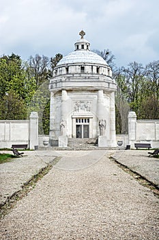 Mausoleum of The Andrassy family near castle Krasna Horka