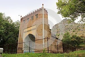 The mausoleum of Asaf ibn Burhiya in Osh city, Kyrgyzstan