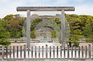 Mausoleum of Emperor Meiji in Fushimi, Kyoto, Japan. Emperor Meiji 1852-1912 was the 122th emperor