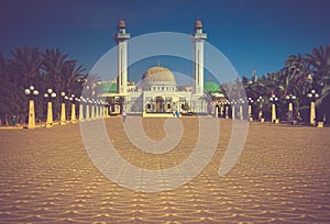 Mausoleum of Habib Bourgiba in Monastir, Tunisia.