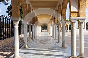 Mausoleum of Habib Bourguiba in Monastir, Tunisia, and its elements