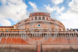 Mausoleum of Hadrian, known as the Castel Sant`Angelo in Rome