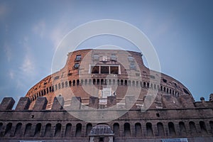 The Mausoleum of Hadrian, known as Castel Sant`Angelo in Rome