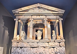 Mausoleum of Halikarnassos in British museum, London, UK