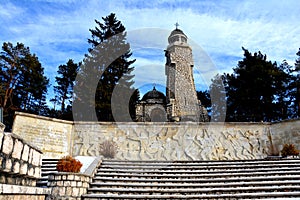 Mausoleum of heroes in Mateias, near Campulung