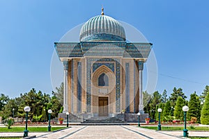 Mausoleum of Imam-al-Matrudiy in Samarkand, Uzbekistan