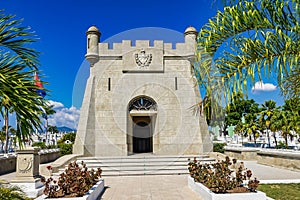 Mausoleum of Jose Marti at cemetery Santa Ifigenia in Santiago de Cuba