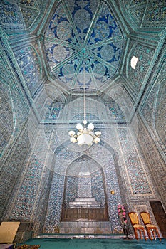 Mausoleum of Makhmud Pakhlavan in Khiva, Uzbekistan. photo