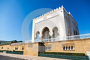 Mausoleum of Mohammed V in Rabat, Morocco. Listed in the Unesco World Heritage places. photo