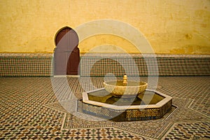 Mausoleum of Moulay Ismail in Meknes, Morocco.