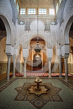 Mausoleum of Moulay Ismail in Meknes, Morocco.