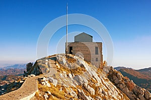 Mausoleum of Petar II Petrovic-Njegos in Lovcen National Park .