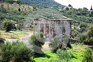 The Mausoleum of the Saithidae family in the ancient archaeological site of Messini, in southern Peloponnese