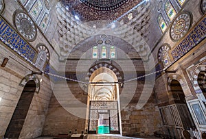 Mausoleum of Sultan Al Zaher Barquq wife and daughters at the complex of Al Nasr Farag Ibn Barquq, city of the dead, Cairo, Egypt