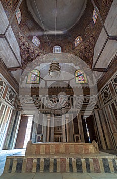 Mausoleum of Sultan Al Zahir Barquq at the Barquq complex located at al Muiz Street, Cairo, Egypt