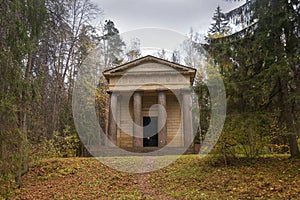 Mausoleum to a husband and benefactor in Pavlovsk Park, St Petersburg