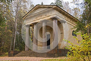 Mausoleum to a husband and benefactor in Pavlovsk Park, St Petersburg photo