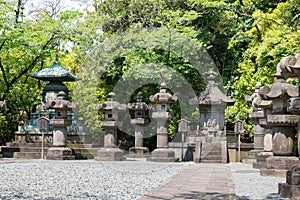 Mausoleum of Tokugawa Shoguns at Zojoji Temple in Tokyo, Japan. Located in its precincts are the