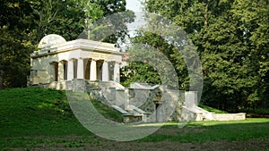 Mausoleum of Yugoslav soldiers, South Slavic mausoleum in the park, monumental neoclassicism from 1926, died in Olomouc