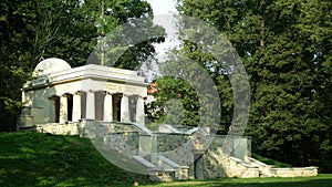 Mausoleum of Yugoslav soldiers, South Slavic mausoleum in the park, monumental neoclassicism from 1926, died in Olomouc