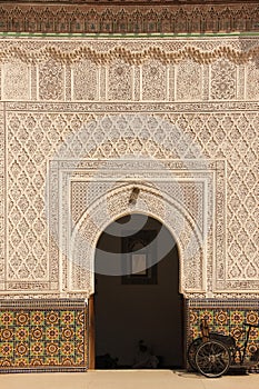 Mausoleum. Zaouia sidi bel abbes. Marrakesh. Morocco