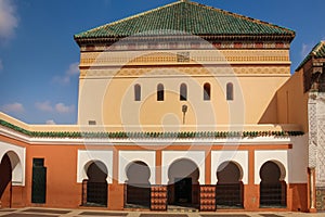 Mausoleum. Zaouia sidi bel abbes. Marrakesh. Morocco