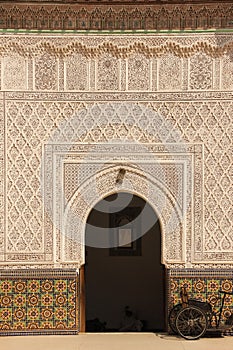 Mausoleum. Zaouia sidi bel abbes. Marrakesh. Morocco photo
