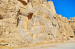 Mausoleums in cliff, Naqsh-e Rustam, Iran