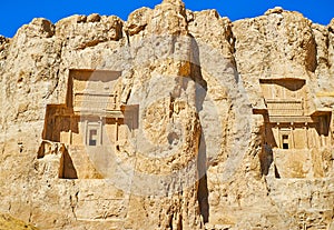 Mausoleums in Hossein Mount, Naqsh-e Rustam, Iran