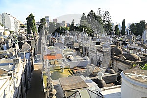 Mausoleums at Recoleta Cemetery in Buenos Aires, Argentina photo