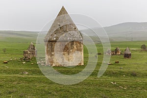 Mausoleums in the village of Kalahana