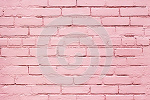 Mauve or Pink Weathered Brick Texture or Urban Wall Background