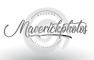 Maverick Personal Photography Logo Design with Photographer Name photo