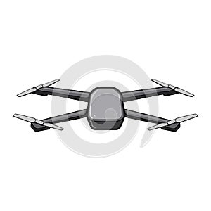 mavic quadcopter cartoon vector illustration photo