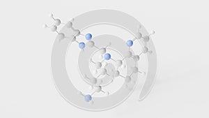 mavorixafor molecule 3d, molecular structure, ball and stick model, structural chemical formula entry inhibitors