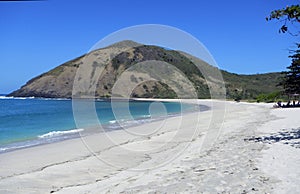 Mawan Beach on Lombok Island, Indonesia