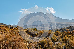 Mawenzi Peak in Mount Kilimanjaro, Tanzania