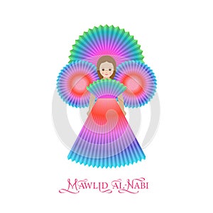 Mawlid Al Nabi greeting card with doll