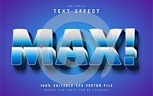 Max cartoon style text effect