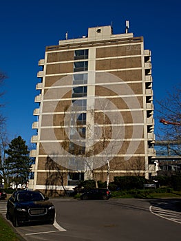 Max-Planck-Institute Muelheim in front of a blue sky