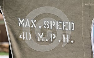 Max Speed 40 MPH photo