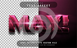 Max text effect editable