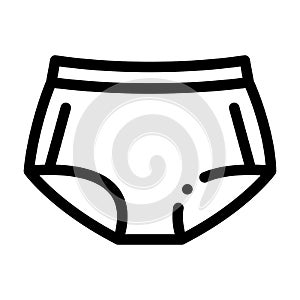 Maxi Pants Icon Vector Outline Illustration