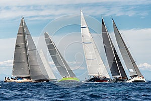 Maxi Yacht Rolex Cup 2015 sail boat race in Porto Cervo, Italy