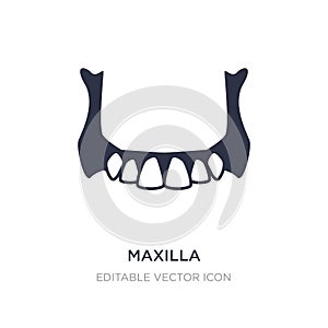 maxilla icon on white background. Simple element illustration from Dentist concept photo