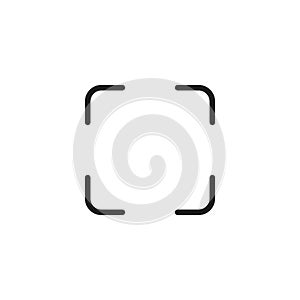 Maximize icon Flat line illustration